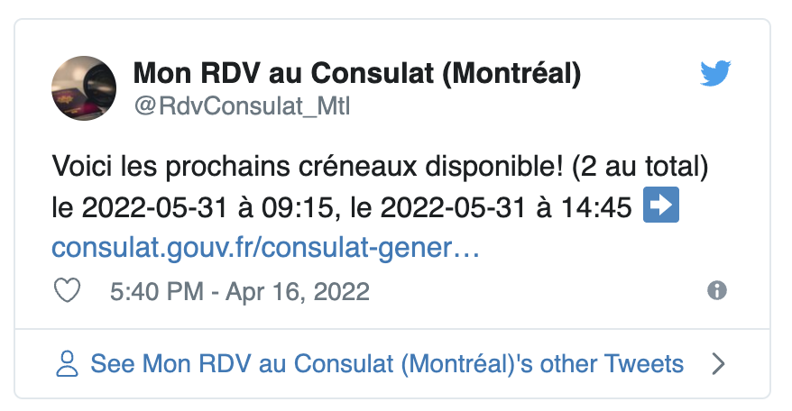 The Twitter Bot That Help You With French Consulate Appointment!